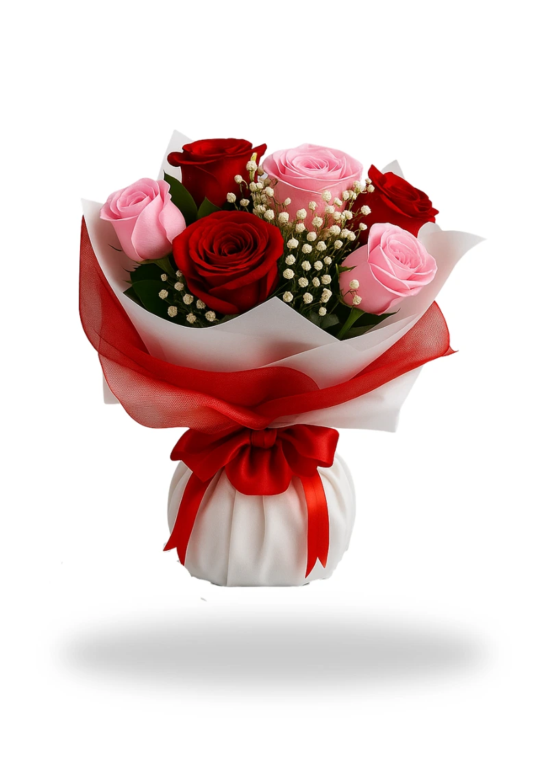 7 Lovely kisses - Red and Pink